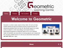 Tablet Screenshot of geometric-centre.com